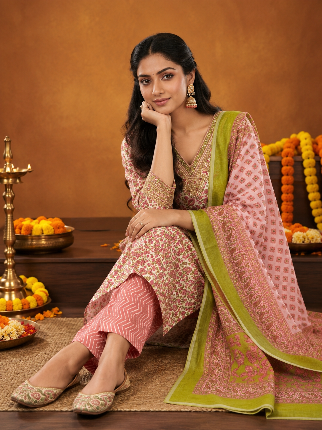 Pure Jaipur Cotton Suit Set - Image 2