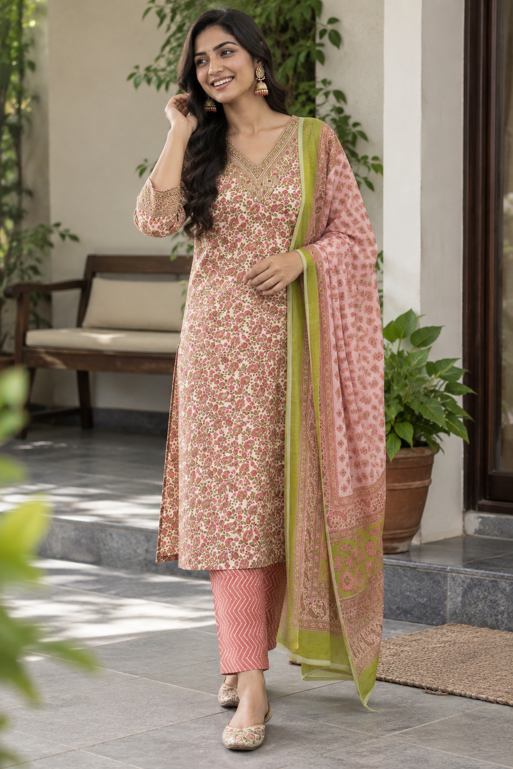 Pure Jaipur Cotton Suit Set - Image 3