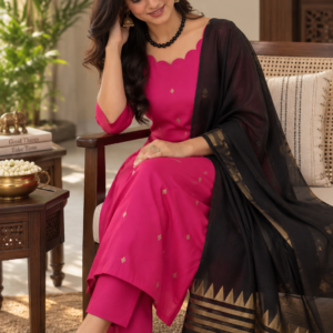 Raw Silk Festive Suit Set