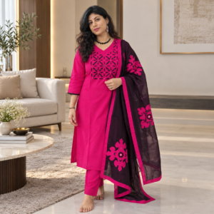 Pure Cotton Patch Work Salwar Suit Set