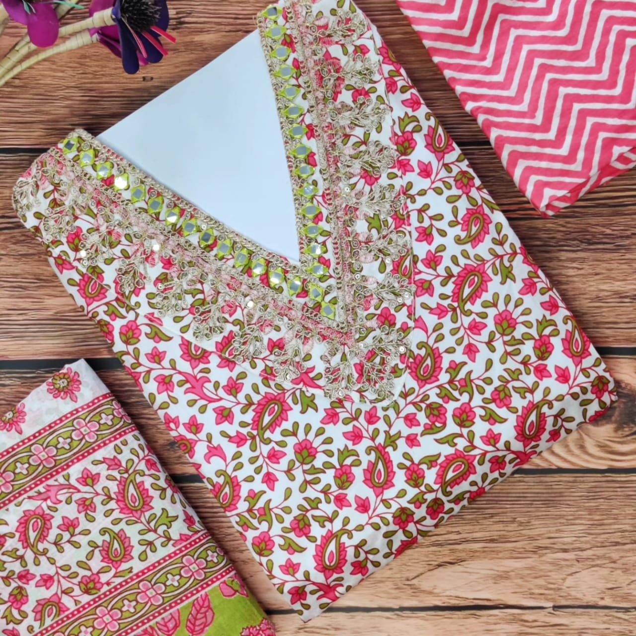 Pure Jaipur Cotton Suit Set - Image 5