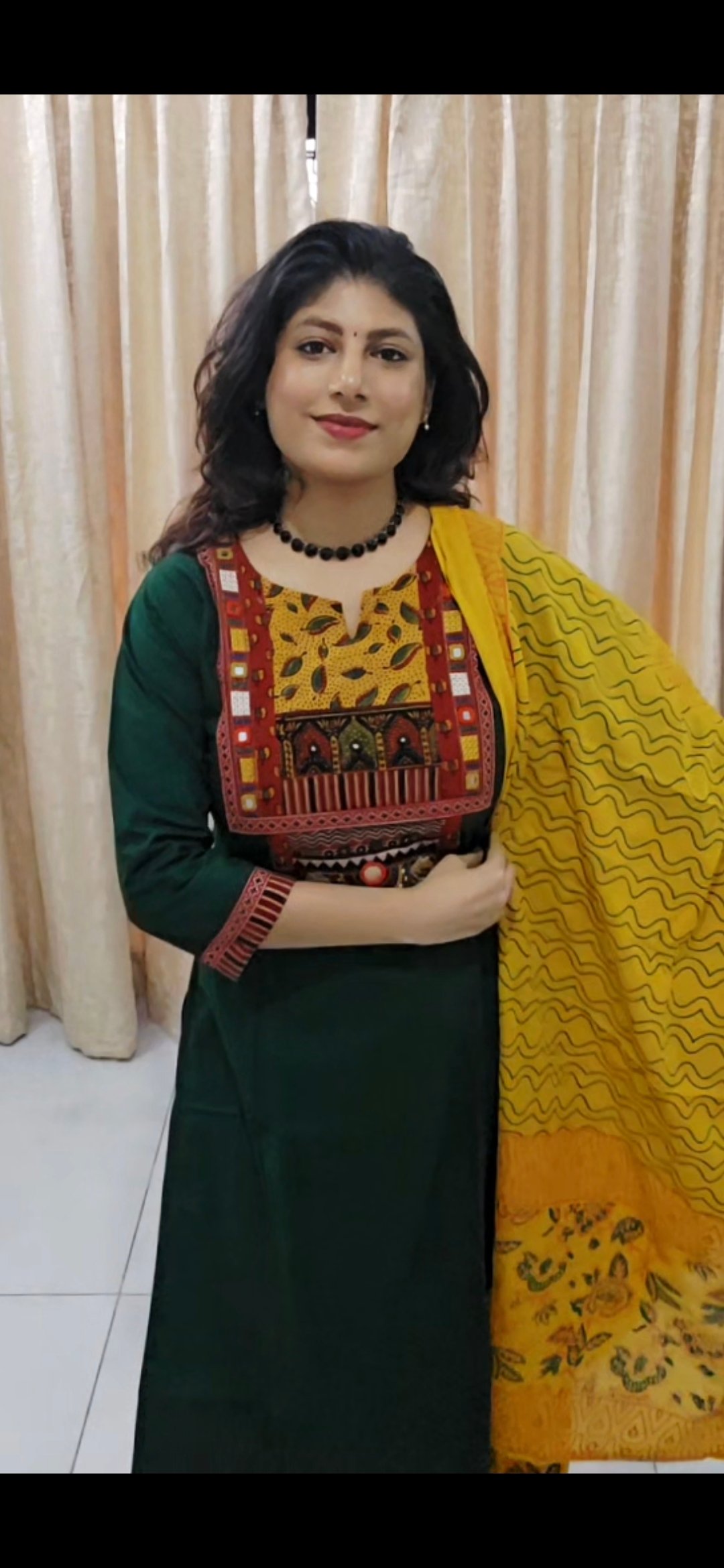 Pure Cotton Salwar Suit Set with Printed Dupatta - Image 5