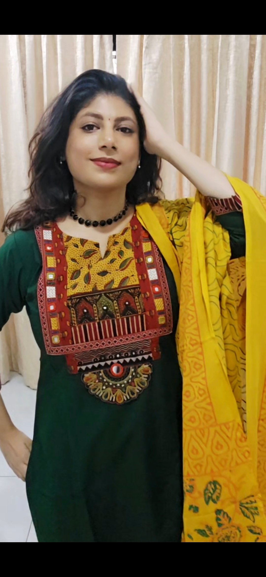 Pure Cotton Salwar Suit Set with Printed Dupatta - Image 6