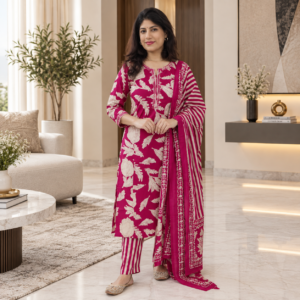 Pure Soft Cotton Printed Suit Set