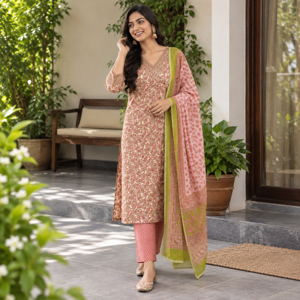 Pure Jaipur Cotton Suit Set